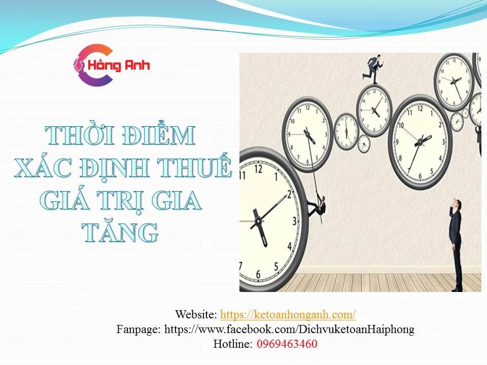 Thời điểm xác định thuế GTGT mới nhất